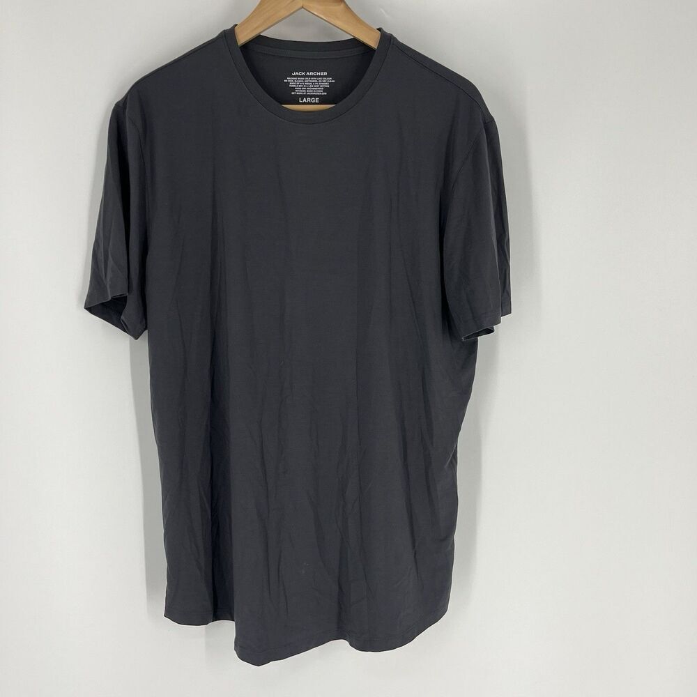 Jack Archer T Shirt Size Large Mens Gray Anytime Tee Modal Short Sleeve Luxe